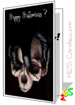 Halloween card to print