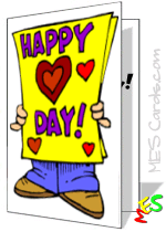 'Happy valentine's Day!' card