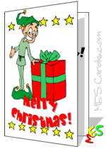 elf card, present