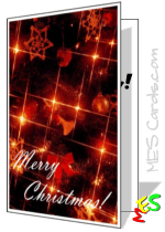 christmas tree card photo, twinkling Christmas lights