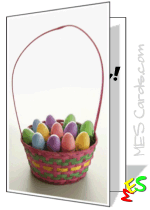 Easter photo card template