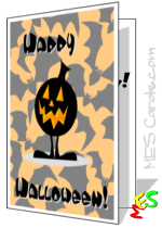 Halloween card to print