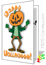 Halloween card template