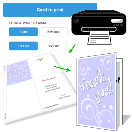 Print cards at home