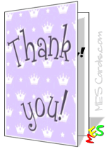 thank you card template